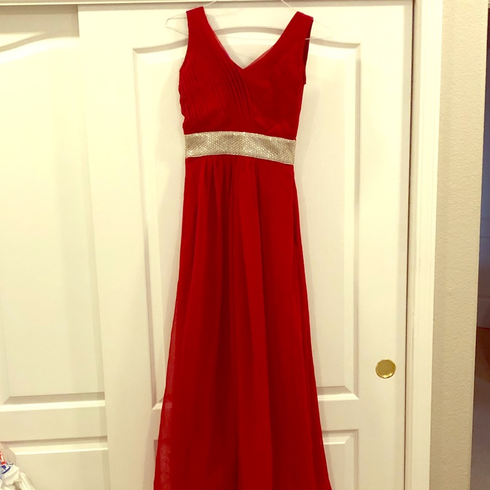 Red gown